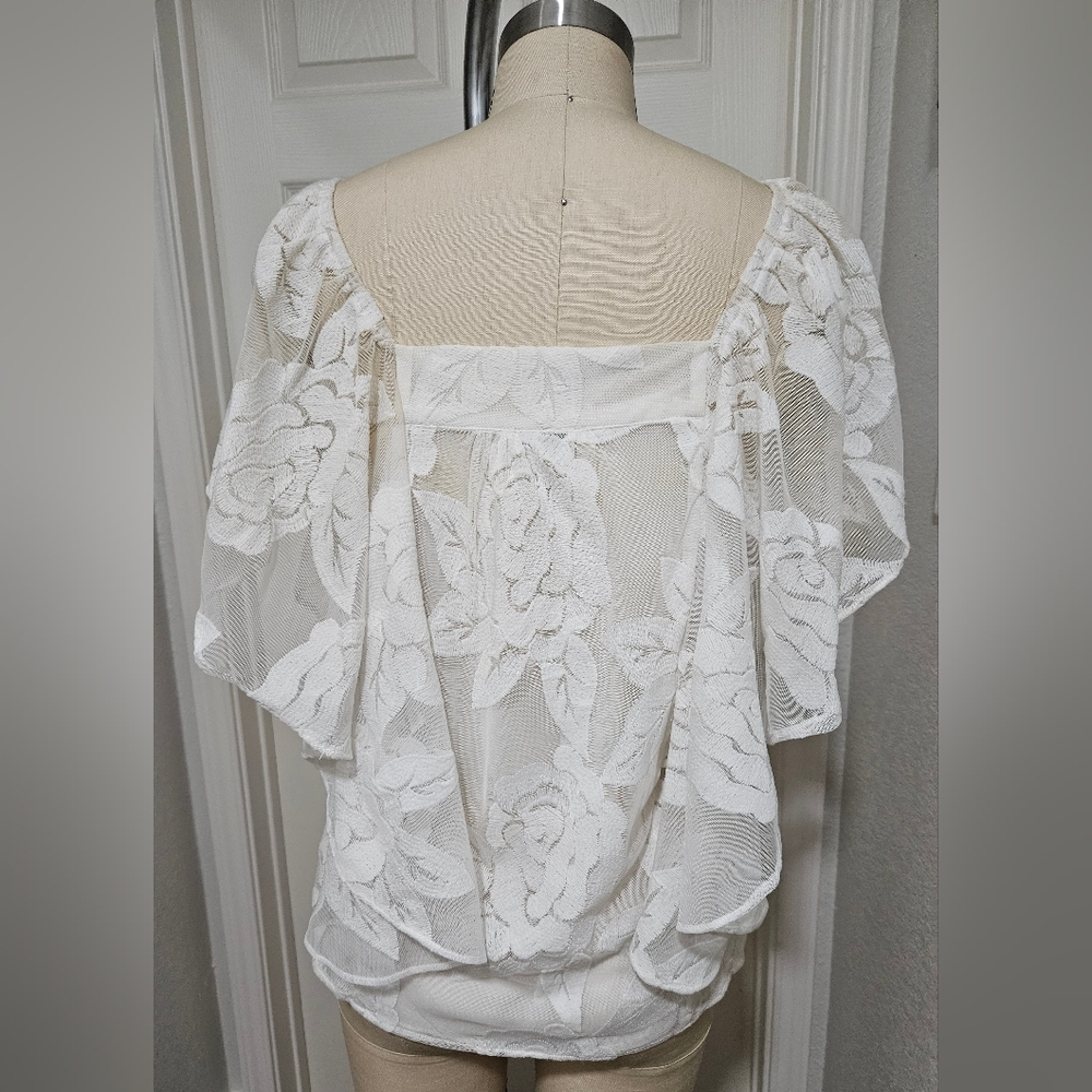 Ark nc. Floral Blouse, white, small